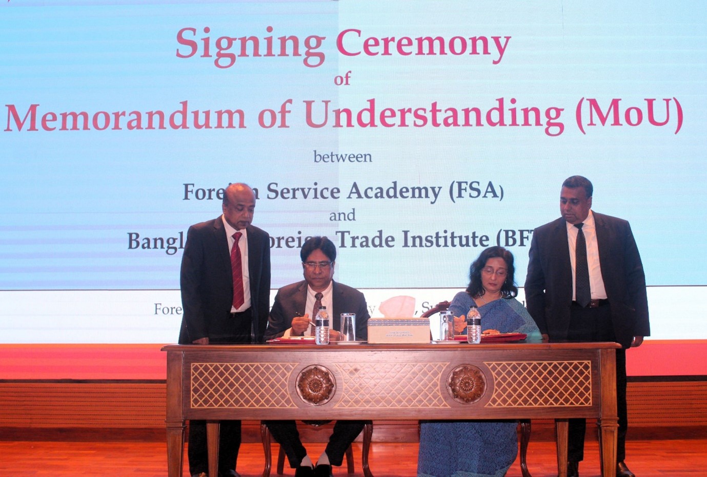 BFTI signed MoU with Foreign Service Academy (FSA)