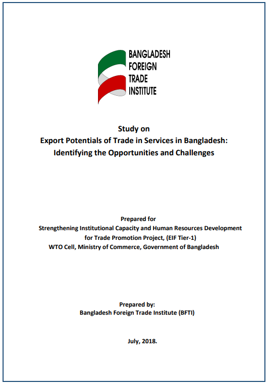 Export potentials of trade in services in Bangladesh: identifying the opportunities and challenges